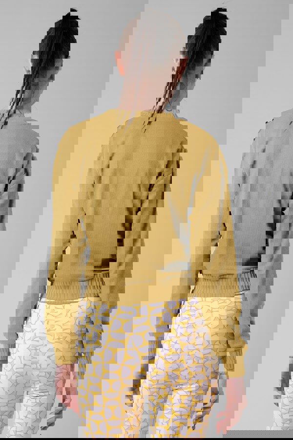 ENORSIA Button Shoulder Crewneck Sweatshirt