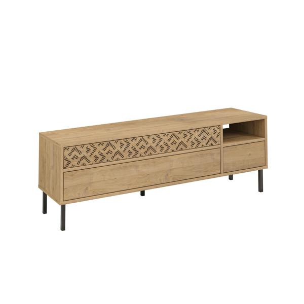 Decortie Heaton Modern Multimedia Unit with Storage TV Cabinet 60" 145cm