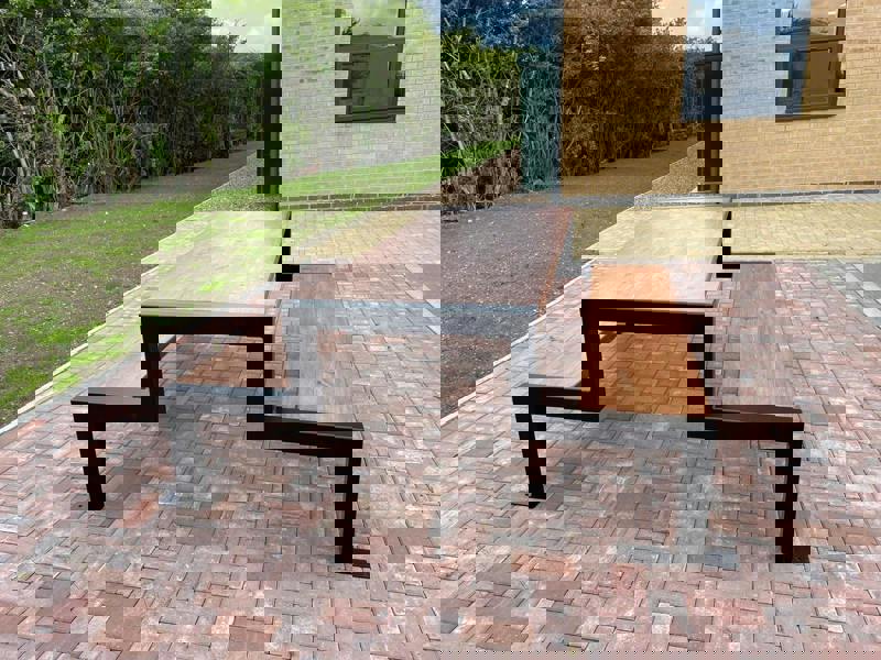 TRL Furniture Aztec Picnic Table with Fixed Benches