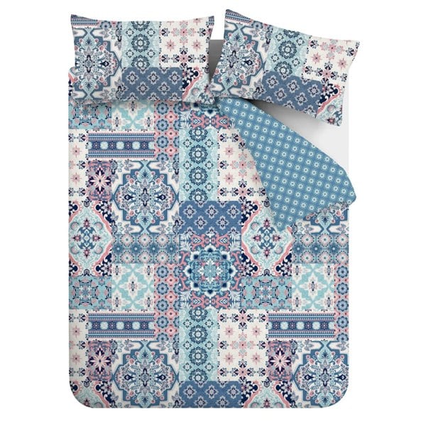 Catherine Lansfield Boho Patchwork Reversible Duvet Cover Set