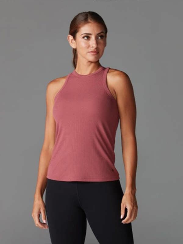 Tavi Perfect Fit Rib Tank Top - Mesa