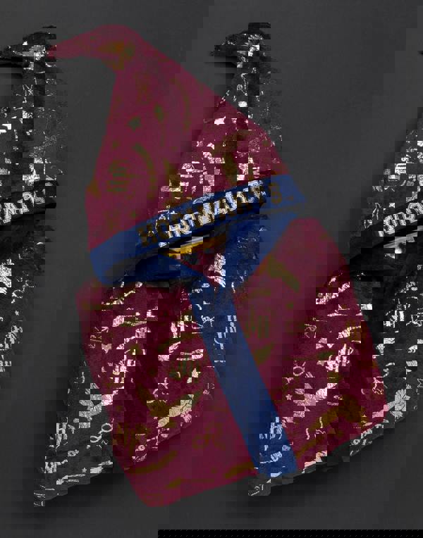 Harry Potter Girls Red Hedwig All-Over Print Bathrobe