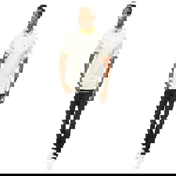 Crosshatch Mens Chimlacks Polo Shirt - White - 