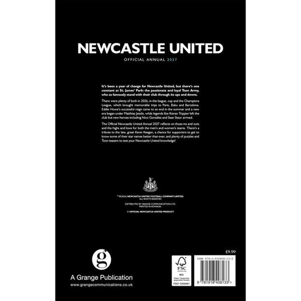 Newcastle United FC Annual 2027, Annuals, Sports, Gift