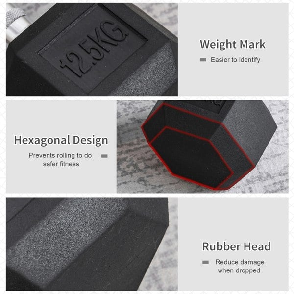 Rubber Dumbbell
