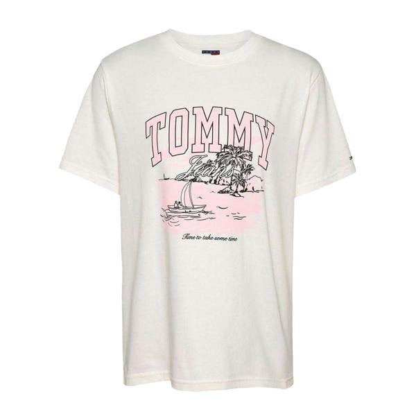 Tommy Jeans Womens/Ladies Regular T-Shirt - Ecru - 