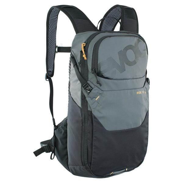 EVOC Ride Performance Backpack 12L + 2L Bladder - Carbon Grey/Black
