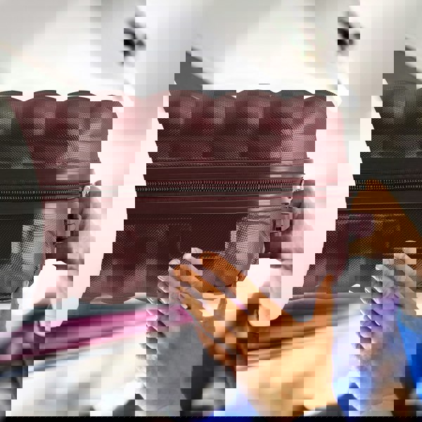 Flight Knight 55x35x20cm Hard Case Bubble Carry On Suitcase - 100+ Airline Approved