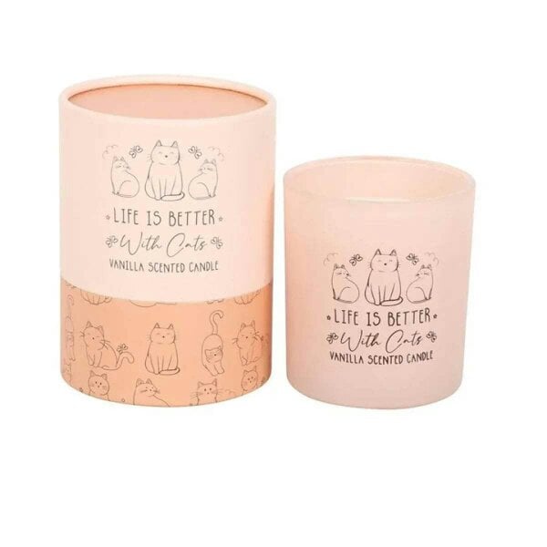 Bobobiy Life Is Better With Cats Vanilla Candle