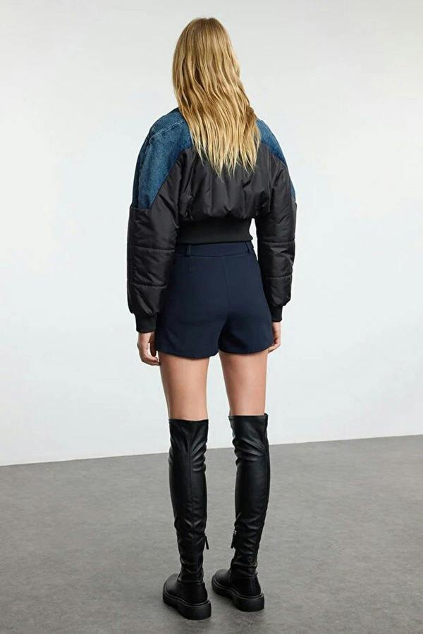 WOVCOR Pleated Woven Short Skirt