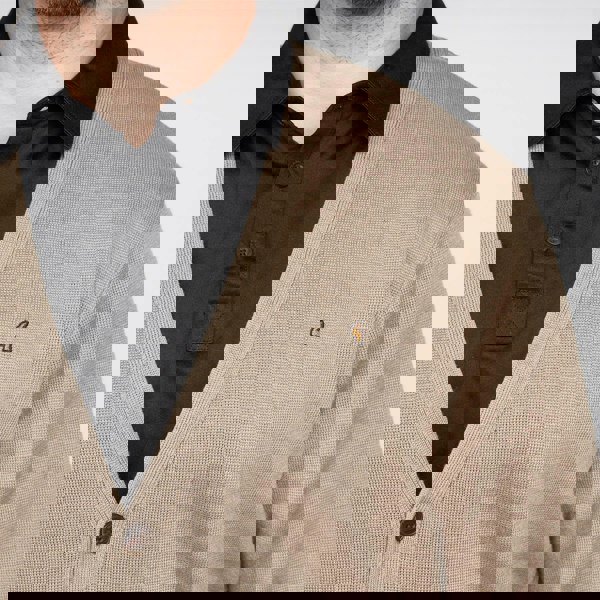 Gabicci G00K02 Mens Button Thru Cardigan Gabicci Classic - STONE