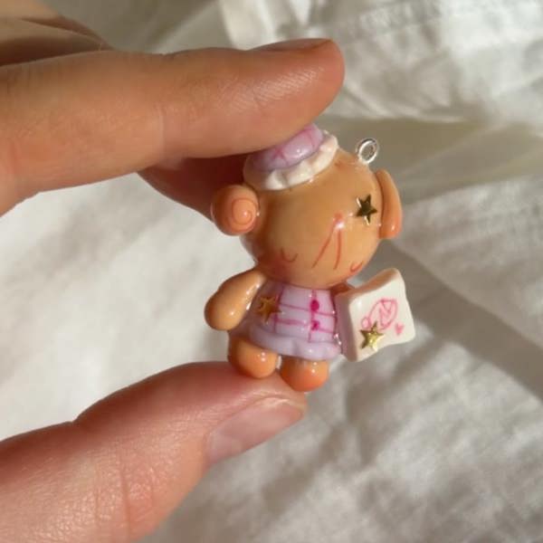 Lovedbymimii Sleepy Bear Keychains
