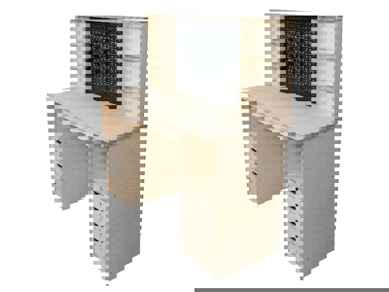 wooden cabinet workbench