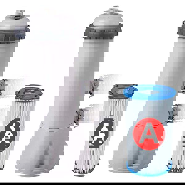 Intex Krystal Cartridge Filter Pump for Above Ground Pools, 1000 GPH with GFCI Up To 15FT