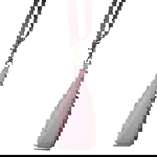 Real Hide Bags 'Wonder Weave' Pale Pink Real Leather Woven Designer Shoulder Crossbody Bag