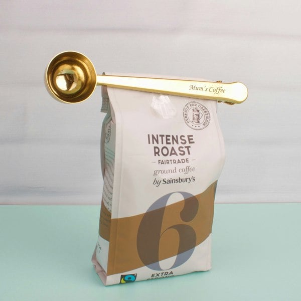 Mother's Day Personalised Coffee Spoon and Bag Clip - MYLEE London