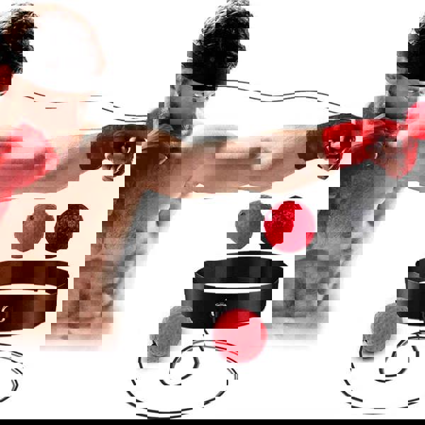 Leaper Head-mounted Boxing Training Reaction Elastic Ball