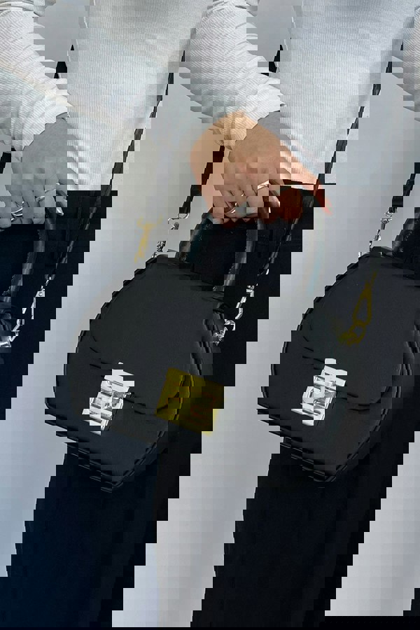 SVNX Hard Grab Bag in Black with Gold Hardware