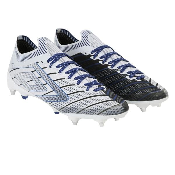 Umbro Mens Velocita Elixir Pro Football Boots - White/Black/Royal Blue - 