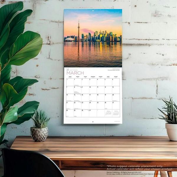 Toronto Calendar 2027, Wall Calendars, Month To View, Travel, Gift