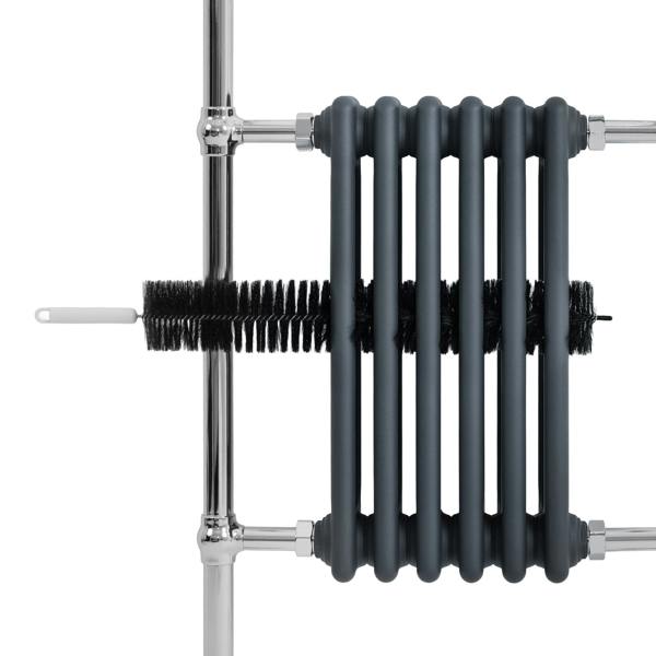 Monstershop Traditional Heated Towel Rail Radiator – 950mm x 570mm  – Anthracite Grey
