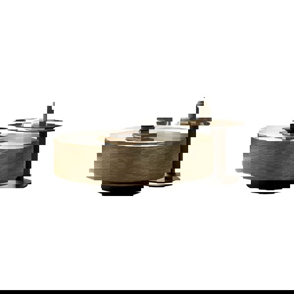 T94 Golden Nesting Coffee Table, Glass-Ritconcept-Rit Concept