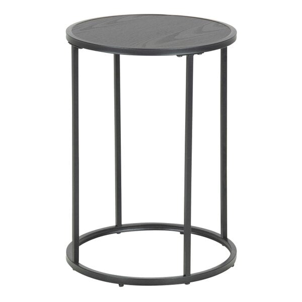 Wyld Haus El Paso Black Metal Small Round Side Table