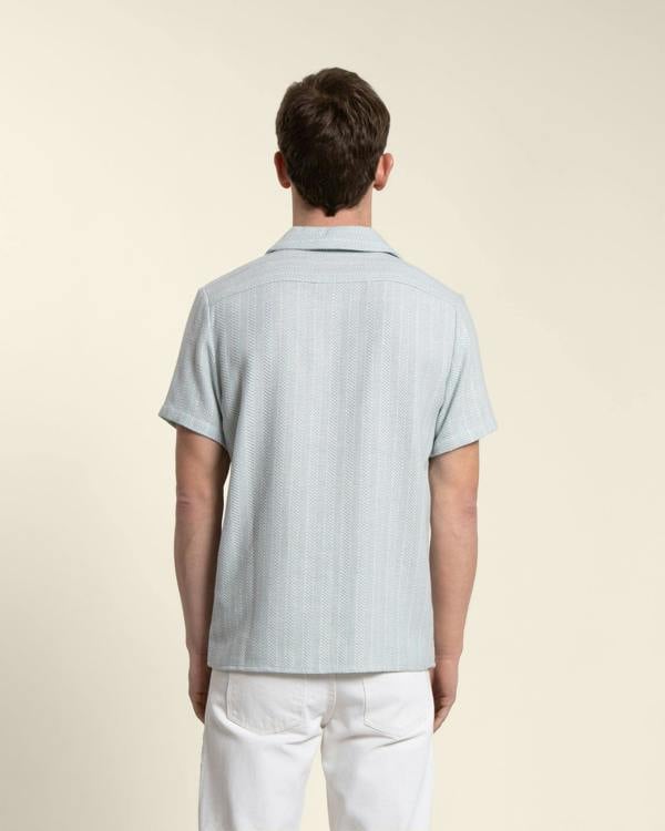 Larsson & Co Twill Textured Short Sleeve Shirt