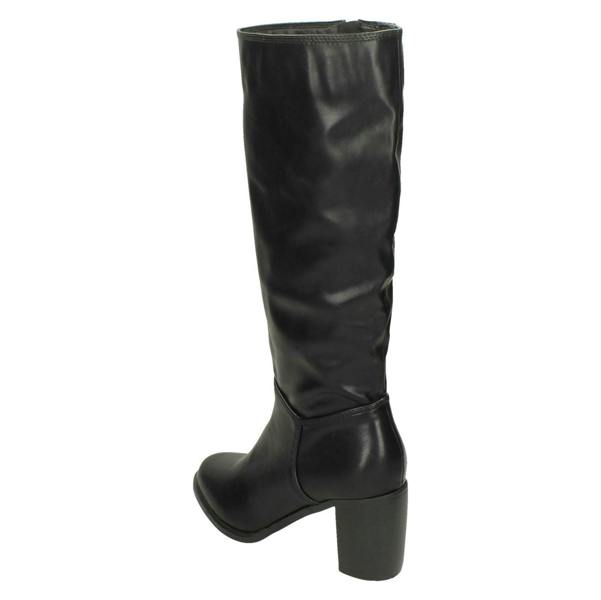 Spot On Ladies Spot On Knee High Heeled Boots