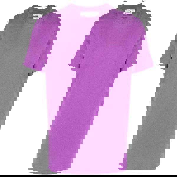 Off-White Mens Diagram Cotton Slim T-Shirt - Purple Orchid - 