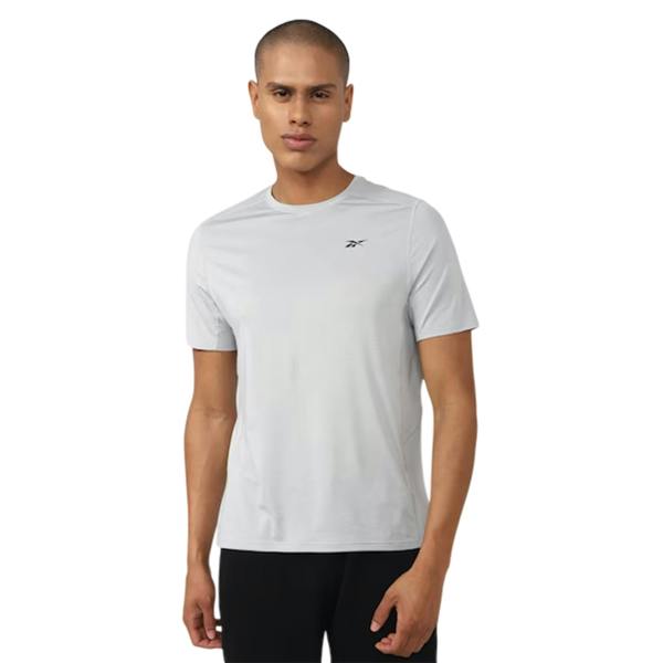 Reebok Mens Crew Neck Regular T-Shirt - Grey - 