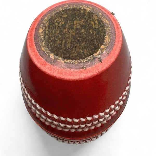 CRICKET-GIFTS - Cricket Ball Pen and Pencil Holder | Cork & Rubber Core | Ideal Desk Accessory for Cricket Enthusiasts