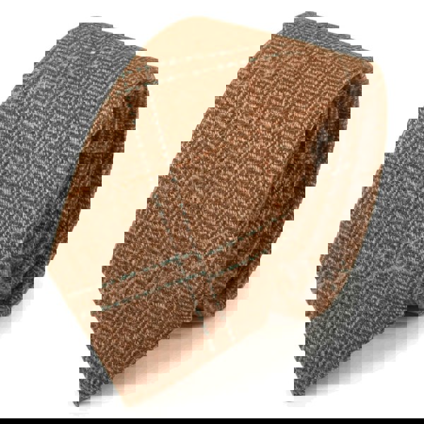 TruClothing Men's Wool Blend Herringbone Plaid Tweed Tie