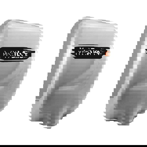 Maxblast automatic commercial hand dryer with a sleek stainless steel finish, featuring a HEPA filter for efficient air purification