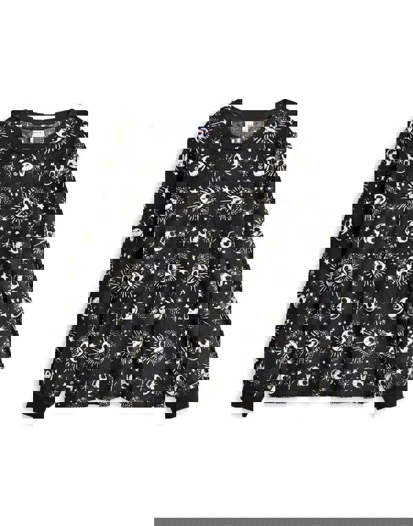 Disney Womens Black The Nightmare Before Christmas Long Sleeve Long Leg Pyjama Set