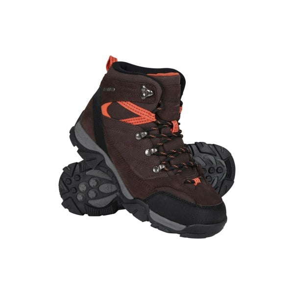 Mountain Warehouse Kids Trail Suede Walking Boots - Brown