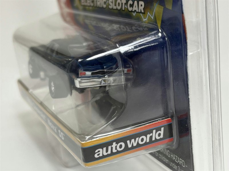 Auto World Slot Cars 1969 Chevrolet Nova SS Blue Thunderjet Ultra G HO Slot Car SC377-2