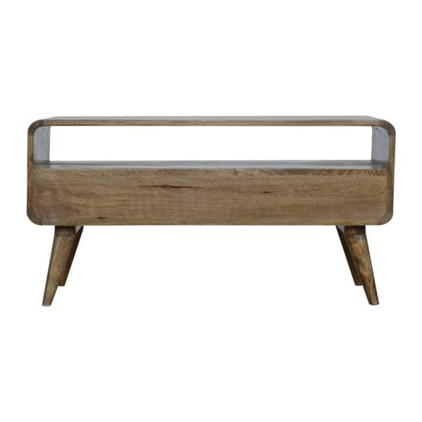 Artisan Furniture Curved Grey Washed Media Unit