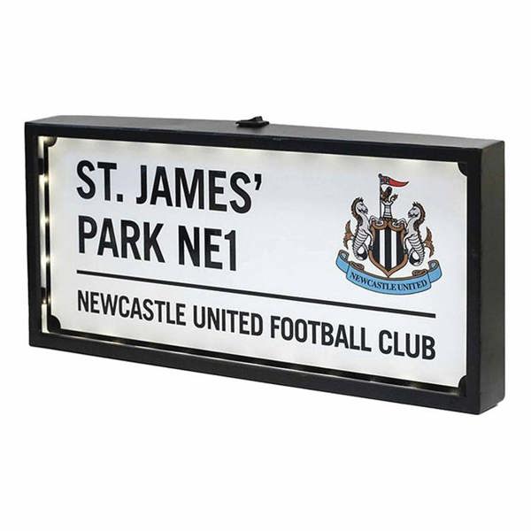 Newcastle United FC Newcastle United LED Street Sign Light, Signs & Plaques, Sports, Gift
