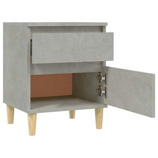 Berkfield Bedside Cabinet Concrete Grey 40x35x50 cm