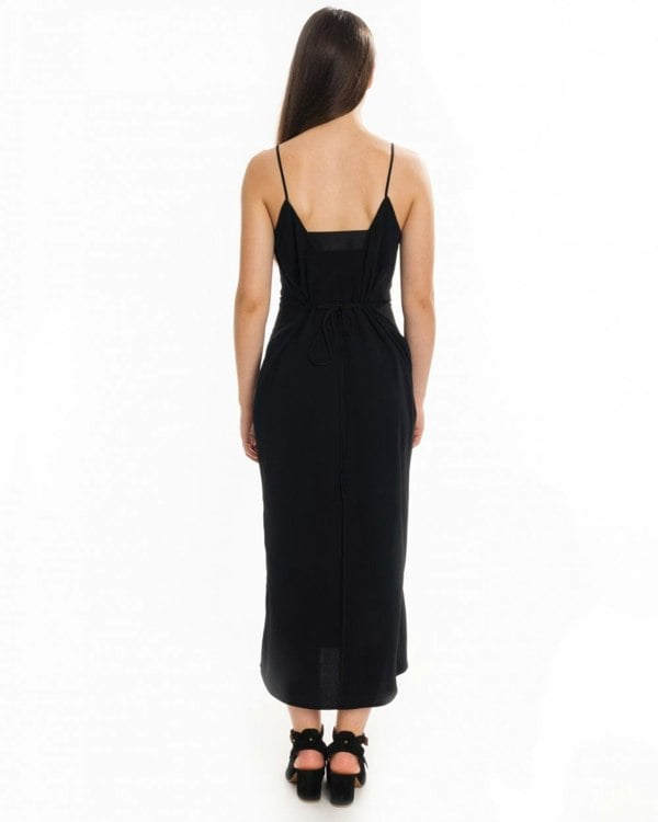 Calvin Klein Smooth Twill Cami NS Womens Dress - Perfect Black