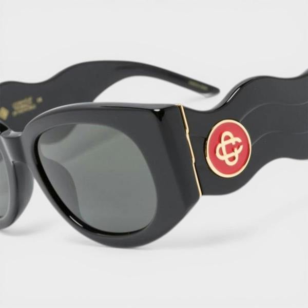 Casablanca Oval Wave Black Yellow Gold Solid Grey