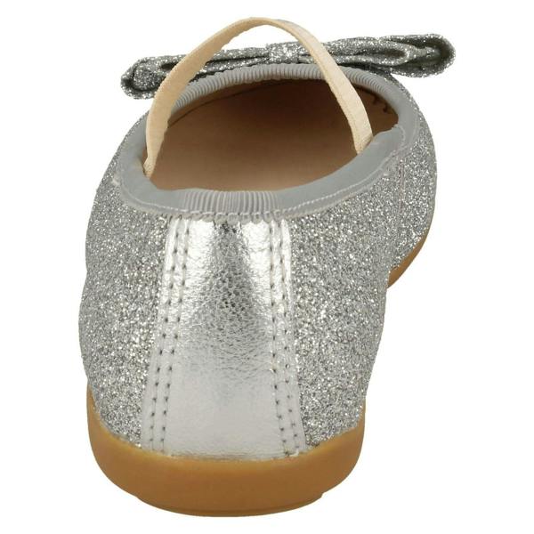 Clarks Girls Clarks Glitter Bow Detailed Shoes Dance Bow K