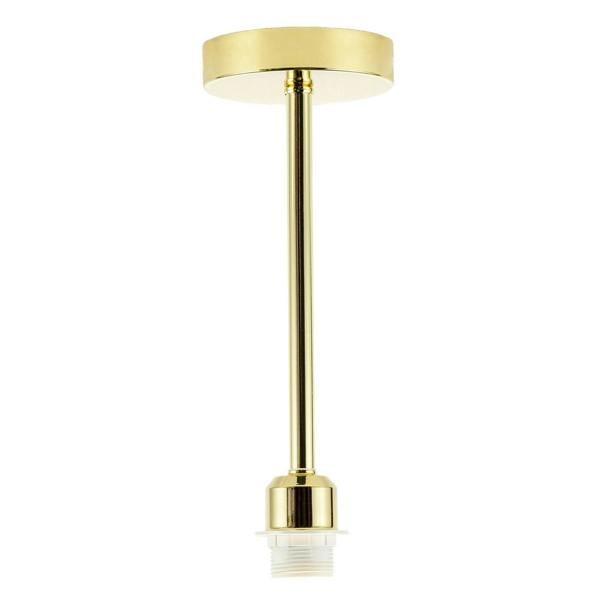 Classic Polished Brass Ceiling Light Fixture to Showcase Lamp Shades Image 1