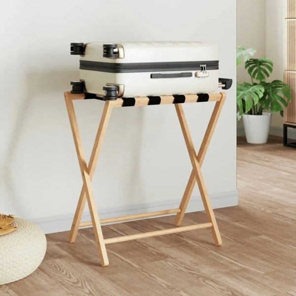 Berkfield Luggage Rack 68.5x38x58 cm Bamboo