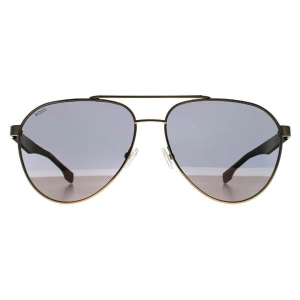 Hugo Boss Sunglasses BOSS 1485/S RHL WM Gold Black Gold Mirror