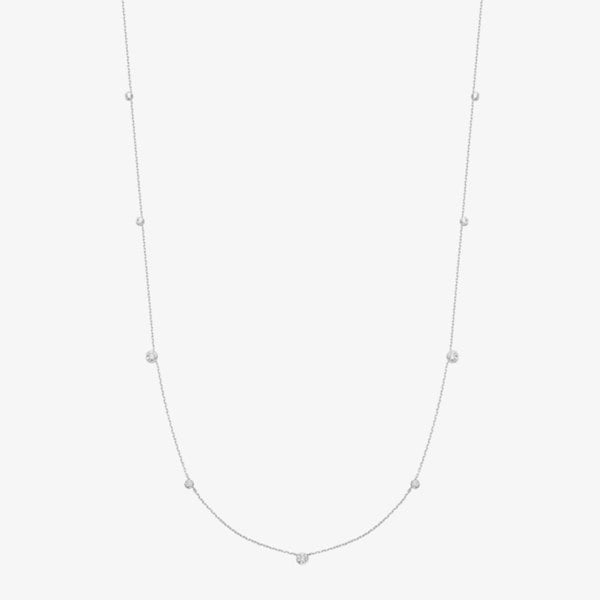 Ania Haie Miss Dainty Sterling Silver Multi Cubic Zirconia Station Necklace N065-06H