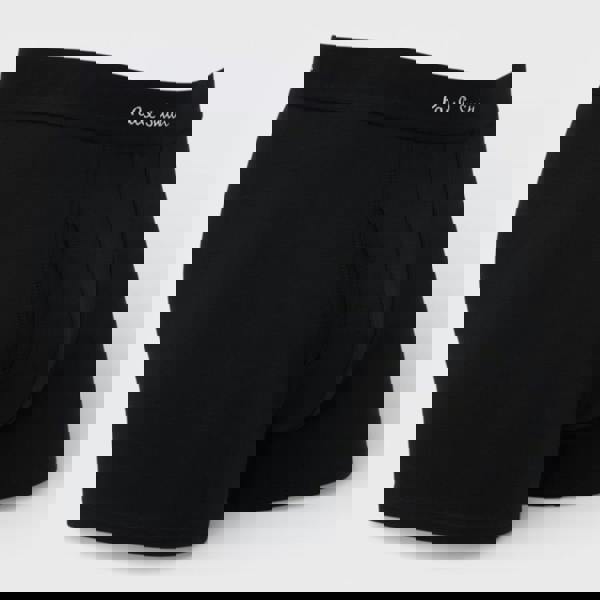 Paul Smith 3-Pack Organic Cotton Stretch Boxers Trunk Black