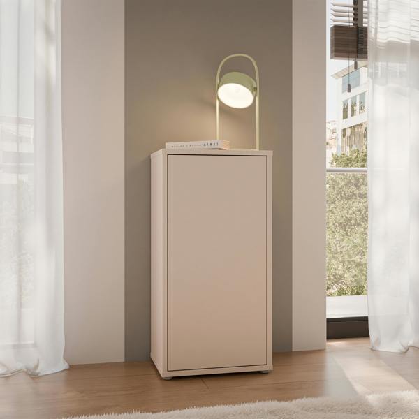 Furniture To Go Alice Springs 1 Door Cupboard with Push-to-Open Door in Sand