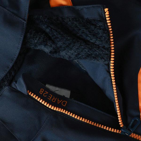Dare 2B Childrens/Kids Rip It Ski Jacket - Navy/Electric Orange - 